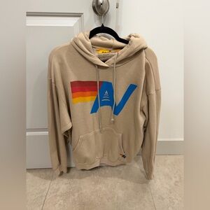Aviator Nation Medium Beige Logo Hoodie. ⚡️💕